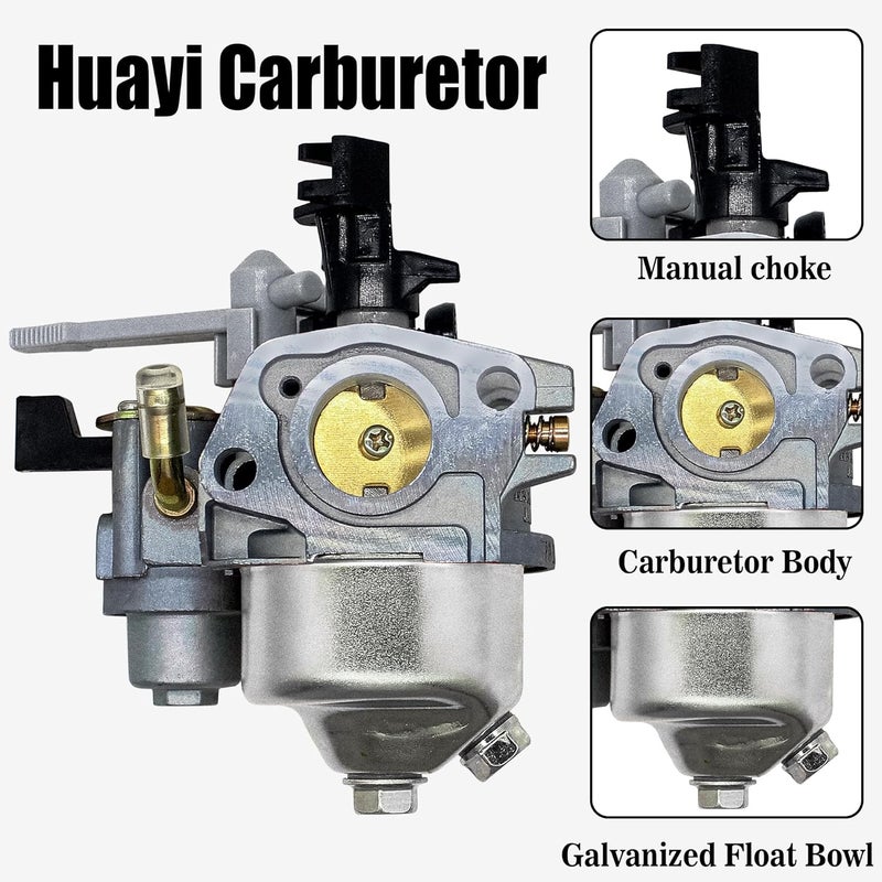 Piogarten كربوراتور HUAYI P19 لهوندا GX160 GX200 5.5HP 6.5HP 16100-ZH8-W61 16100-ZL0-W51 Predator 196cc 212cc 224cc محرك OHV - Image 2